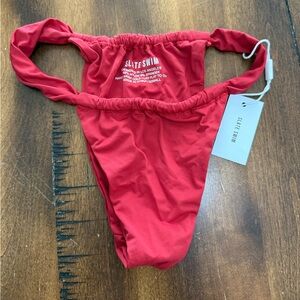 Slate Swim Red XS Bikini Bottoms NWT Missing Protective Liner